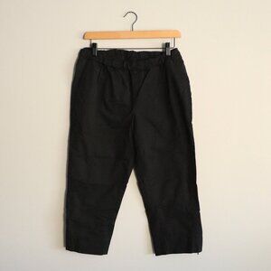 Columbia Women's Sz M Black Cropped Capri Pull On Stretch Hiking Stretch Pants